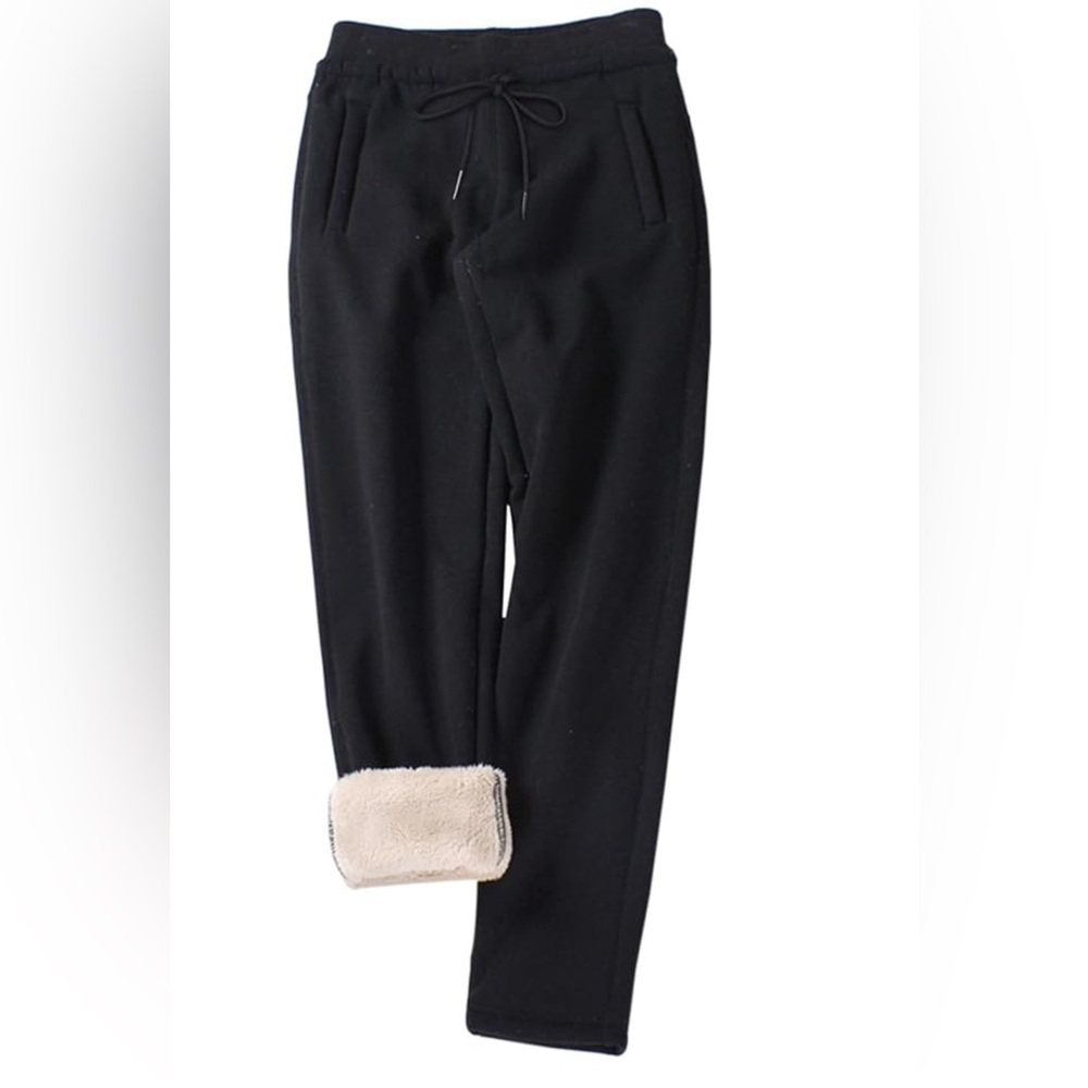 Gihuo Fleece Pants Sherpa Lined Sweatpants Active Running Jogger Pants XL - Picture 3 of 10